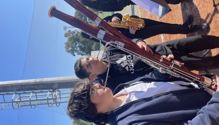 Arts Week meets Sports Day: School Band Brings the Beat to the Athletic Field!